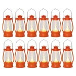 12pcs Orange Mini Lanterns For Fall Halloween Thanksgiving & Western Camping .... Fixed Price $55.34.