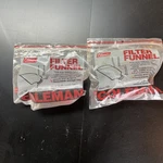 2-nos Vintage Coleman 5103-7006 Filter Funnel Red Plastic In Original Bag. Fixed Price $20.99.