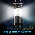 Akmona Camping Lantern, 2 Pack With 8 Batteries High Lumens Led Lanterns. Fixed Price $32.30.