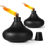 Zspeng 2 Pack Metal Table Top Torches,24.5 Oz Citronella Torches For. Fixed Price $30.17.