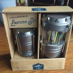 Collapsible Lantern Set 2 Led Silver Camping Lanterns 150 Lumens & 280. Fixed Price $9.00.