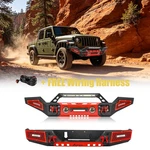 Aaiwa For 2020-2025 Jeep Gladiator Jt Front/rear Bumpers W/winch Plate&led Light. Fixed Price $449.95.