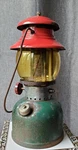 Vintage Coleman Christmas Lantern 200a Amber Pyrex Globe Made In Usa8/51. Fixed Price $249.50.