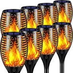 Solar Torch Lights Flickering Flame Waterproof Powered 8 Pack Sl-1021 Tomcare. Fixed Price $89.99.
