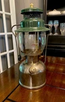 Vintage 1947 Coleman 242c Nickel Base Single Mantle Lantern 7-9 / Pyrex Globe. Fixed Price $98.00.