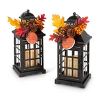 Gerson 2558240 Battery-operated Thanksgiving Lighted Metal Lantern 10.5". Fixed Price $41.47.