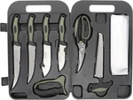 Multitool Hunting Kit With 8 Knives Game Shears Bone Saw And Carry Case. Fixed Price $84.79.