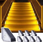 Roshwey Solar Step Lights Outdoor Waterproof, 8 Pack Triangle Stair. Fixed Price $24.97.