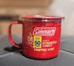 Coleman 77223 Retro Logging Tin Mug Scented Citronella Candle, Campfire. Fixed Price $8.00.