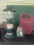 Vintage Coleman 5151-700 Double Mantle Propane Lantern Pyrex Usa W/case. Fixed Price $27.50.