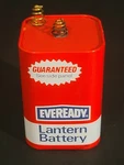 Vintage Eveready Collectable Lantern Battery 6 Volts No. 509. Fixed Price $20.00.