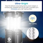 Etekcity Lantern Camping Essentials Lights, Led Flashlight, 2 Pack, Black. Fixed Price $26.88.
