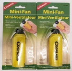 2-coghlan's Portable Mini Fan - Yellow, Camping, Personal, Sports 2 Pack. Fixed Price $12.99.
