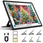 Heanolier Rechargeable A4 Light Board With Stand, Black. Fixed Price $61.43.
