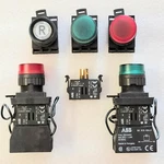 Lamp Block Abb Caps Green Red (r) With Holders For Cbk Sk616003-a. Fixed Price $14.00.
