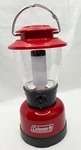 Coleman Red & Black Classic Personal Size Water-resistant Led Lantern 2 Settings. Fixed Price $18.00.