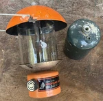 Vintage Sears Double Mantle Orange Propane Lantern 920.727850. Pyrex Globe. Fixed Price $35.00.