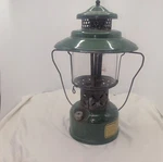 Coleman 228e Big Hat Green Gasoline Camping Lantern Metal Glass. Fixed Price $52.26.
