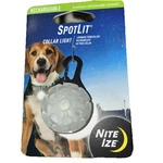 Nite Ize Spotlit Rechargeable Saftey Collar Carabiner Light For Dogs White Color. Fixed Price $12.49.