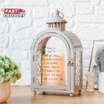 Trirocks Memorial Lantern 11'' High Walk Beside Us Remembrance With Auto. Fixed Price $42.06.