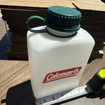 Vtg Coleman Water Bottle White Plastic Red Logo 48oz Unused. Fixed Price $11.00.