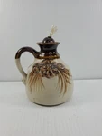 Dekrech Lantern Handcrafted Vintage 1970s Brown Beige Pottery Oil Lamp. Fixed Price $39.99.