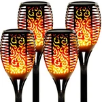 Walensee Solar Lights Outdoor With Flickering Flame,96 Led Torch Waterproof,43". Fixed Price $92.59.
