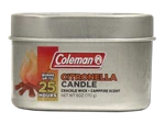 Coleman Scented Outdoor Citronella Candle With Wooden Crackle Wick - 6 Oz. Fixed Price $11.17.