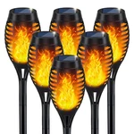 Solar Lights Outdoor, Torch Light With Flickering Flame For Garden Deco.... Fixed Price $41.85.