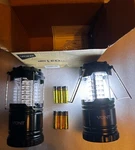 Vont Led Camping Lanterns Black Collapsible Batteries Included (2 Pack). Fixed Price $29.99.
