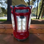 Coleman Quad Led Lantern 4 Panel Removable Camping Light Red. Fixed Price $24.99.