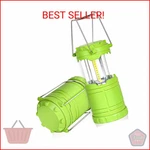 Seamagic 2-pack Led Green Camping Lanterns, Portable Lights, Outdoor Han. Fixed Price $15.40.
