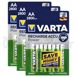 12 X Varta Aa 2600mah Batteries Rechargeable Ni-mh 1.2v Hr6 Stilo Power Accu. Fixed Price $51.65.