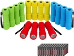 Everbrite 16 Pack Mini Led Flashlight Set 4 Colors With 48 Pcs Aaa Batteries. Fixed Price $18.99.