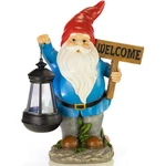 Vp Home Welcome Gnome With Lantern Solar Powered Led Outdoor. Fixed Price $27.99.