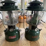 2x Vintage Coleman Model 220e 220e5891 Double Mantle Camp Lantern 1969 Usa. Fixed Price $49.00.