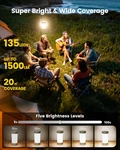 135 Led Ultra Bright Camping Lantern Up To 200h 5000mah Lights 3 Colors. Fixed Price $31.75.