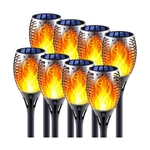 Solar Torch Lights With Flickering Flame, Fire Effect Garden Light, Auto On/o.... Fixed Price $49.08.