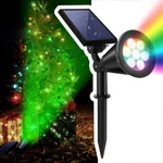 Solar Spotlights Outdoor Christmas, 7-led Flag Pole Spot Lights, Rgb Color Ch.... Fixed Price $31.75.
