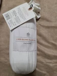 2pk Hearth & Hand Magnolia Linen Blend Hem Stitch Sour Cream King Pillowcase. Fixed Price $17.00.