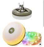 Hamlite Camping Light String, 3 In 1 Rechargeable(29.5ft), Rgb. Fixed Price $11.99.
