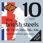 Rotosound Bs10 British Steels 6-string Electric Guitar Strings, 10-46. Fixed Price $14.95.