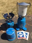 Vintage Gaz / Garcia Backpacking L200 Lantern & S200 Stove W/ Fuel Mantles. Fixed Price $65.00.