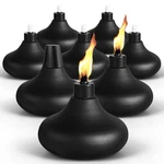 Fan-torches 8 Pack Metal Table Top Torches, 24.5oz Citronella Pack, Black. Fixed Price $64.99.
