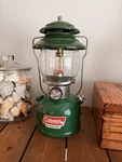 Coleman Model 201-700 Deluxe Kerosene Lantern Green W/ Box 1982. Unfired.. Fixed Price $900.00.