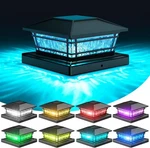 Solar Post Cap Lights With 8 Rgb Solid Colors & Color Changing, Pack Fence .... Fixed Price $77.10.