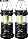 Mallome Led Camping Lantern, Battery Powered Lanterns For Power 2 Pack, Black. Fixed Price $17.35.