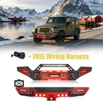 Full Set Front Rear Bumper For 2007-2018 Jeep Wrangler Jk Led Light D-rings. Fixed Price $689.95.