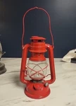 Vintage Small Red Swallow Brand Hurricane Railroad Lantern. Fixed Price $29.99.