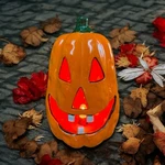 Vtg Light Up (electric) Ceramic Jack O Lantern=pacific Rim/taiwan. Works. Fixed Price $33.29.